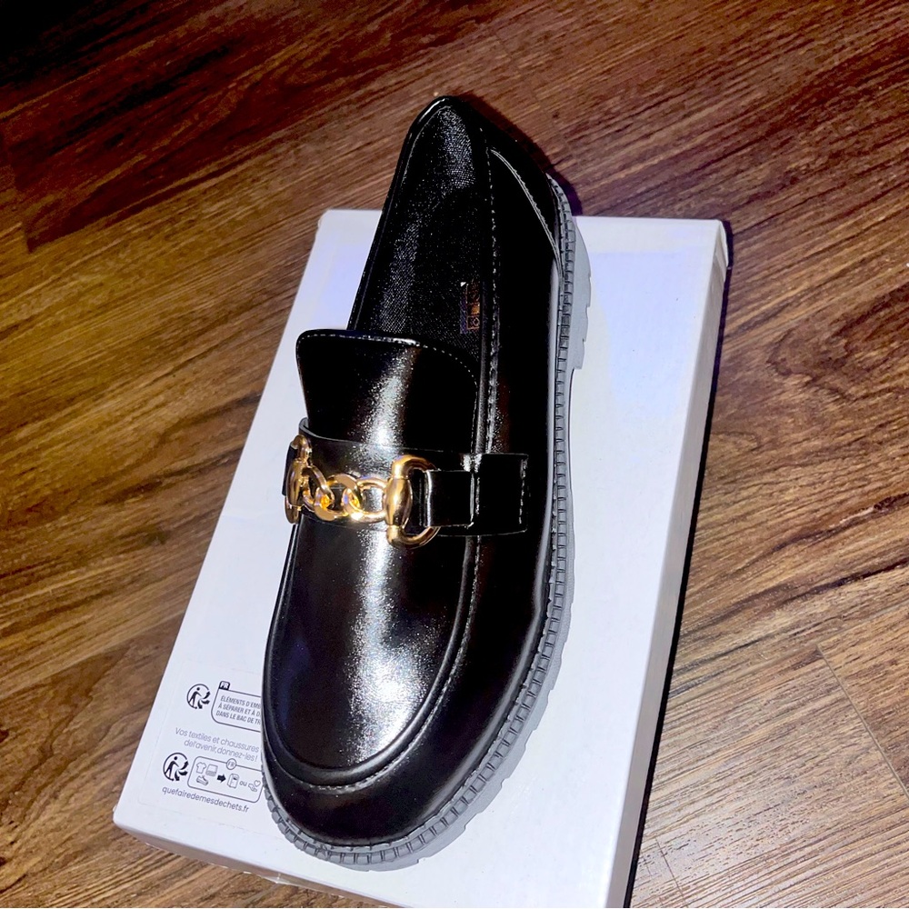 PU Leather Women Loafers